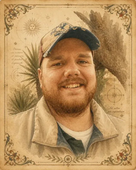 Illuminated manuscript portrait of Ruanne Bornman
